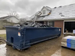 Roofing dumpster rental case study in Daviess County